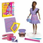 Set plastelina Play Doh Barbie fashionista ruffles creatii vestimentare