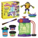 Set plastelina Play Doh povestiri cu testoase ninja adolescente mutante statie de mutatii