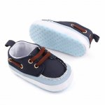 Pantofiori bleu cu bleumarine tip mocasini 9-12 luni marime 20