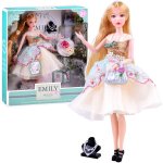 Papusica Emily in cocktail dress, cu parul blond, inaltime 31 cm