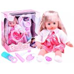Papusa interactiva pentru copii, par blond, inaltime 36 cm si accesorii de ingrijire incluse