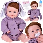 Papusa interactiva pentru copii, vorbeste, rade, cu functie de inregistrare, inaltime 48 cm, cu detalii finisate