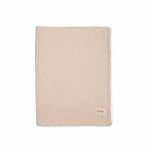 Patura din velur Cotton 3D Twins Crem 100x80 cm