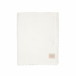 Patura din velur Cotton 3D Twins Alb 100x80 cm