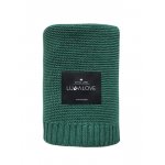 Paturica crosetata din bambus si bumbac Verde 80x100cm
