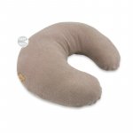 Perna pentru alaptat Qmini, tricot termo-terry din bambus, cu husa detasabila, fermoar securizat, circumferinta 155 cm