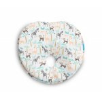 Pernuta ergonomica pentru nou nascuti Sensillo Zoo ajuta la formarea capului,material placut la atingere,potrivita pentru carucior/patut