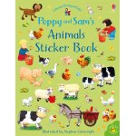 Carte pentru copii Usborne cu stickere Poppy and Sams Animals Sticker Book