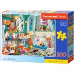 Puzzle 100 piese Castorland Crazy Pet Bath