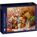 Puzzle 1000 piese Bluebird Garden Medley