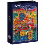 Puzzle Bluebird Puzzle Friedensreich Hundertwasser The 30 Days Fax Painting 1000 piese