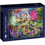 Puzzle 1000 piese Bluebird Puzzle Cottage Pond