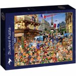 Puzzle 1000 piese Bluebird Puzzle Francois Ruyer Les Trente Glorieuses