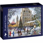 Puzzle 1000 piese Bluebird Skating Outside Natural History Museum