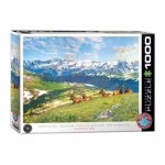 Puzzle 1000 piese Eurographics Mountain Elks