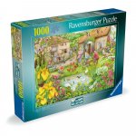 Puzzle 1000 piese Ravensburger de colectie cafeneaua de la ferma
