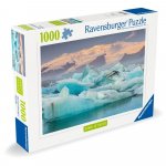 Puzzle 1000 piese Ravensburger puterea naturii lacul Glaciar Jokulsarlon din Islanda