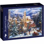 Puzzle 1500 piese Bluebird Puzzle Chuck Pinson Sledding To Town