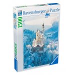 Puzzle 1500 piese Ravensburger Castelul Neuschwanstein iarna