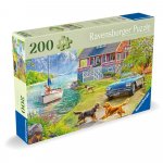 Puzzle 200 piese XL Ravensburger Casa pe malul lacului