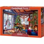 Puzzle 2000 piese Castorland Christmas Cottage