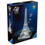 Puzzle 216 piese 3D cu LED Ravensburger Turnul Eiffel