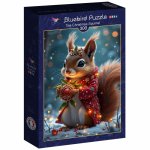 Puzzle Bluebird The Christmas Squirrel 300 piese