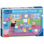 Puzzle 35 piese Ravensburger Peppa Pig la scoala