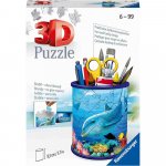 Puzzle 3D cu 54 piese Ravensburger Delfin suport pixuri