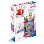 Puzzle 3D cu 54 piese Ravensburger suport pixuri Barbie