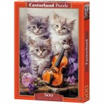 Puzzle 500 piese Castorland Musical Kittens