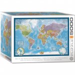 Puzzle 5000 piese Eurographics World Map