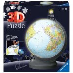 Puzzle 540 piese 3D cu LED Ravensburger Globul Pamantesc