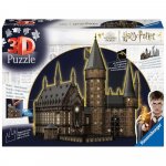 Puzzle 540 piese 3D cu LED Ravensburger Harry Potter Sala Principala