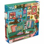 Puzzle 750 piese Ravensburger Artistic coltul fericirii cu blanosi