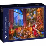 Puzzle Bluebird Christmas Lodge 2000 piese