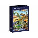 Puzzle Bluebird Dino Sunset 1000 piese