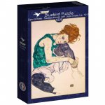 Puzzle Bluebird Egon Schiele Seated Woman with Legs Drawn Up 1000 piese