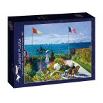 Puzzle Bluebird Puzzle Claude Monet Garden at Sainte Adresse 1000 piese