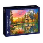 Puzzle Bluebird Puzzle Dominic Davison The Mountain Cabin 1000 piese
