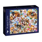 Puzzle Bluebird Selfie Pet Collage 1000 piese