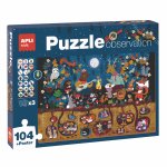 Puzzle de observare padure Apli 104 piese