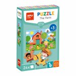Puzzle educativ Apli La ferma 24 piese
