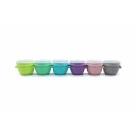 Set 6 recipiente silicon Melii Snap&go 59 ml