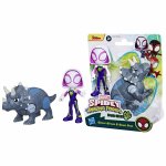 Figurine Spidey si prietenii Marvel Dino Webs Ghost-spider si Rhino Dino