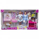 Set papusi Steffi Love petrecere in pijamale bine ai venit in familie cu accesorii