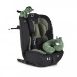 Scaun auto cu isofix Moni I-Safe Green 76-150 cm,certificare i-size R129,centura ancorare top tether,tetiera reglabila 13 pozitii,husa detasabila,saltea reductor,pernuta gat si jucarie plus incluse