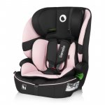 Scaun auto pentru copii Lionelo Billy Roz, i-Size, 76-150 cm, isofix + top tether, tetiera reglabila, testat la impact, conform cu R129