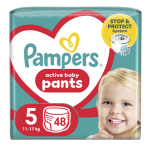 Scutece-chilotel Pampers Pants Jumbo Pack Marimea 5, 12-17 kg, 48 buc