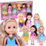 Set 6 mini papusi distincte pentru copii, Jokomisiada, inaltime 12 cm